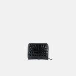 Visona Square Zip Around Wallet in Embossed Alligator Leather - Big Bag NY