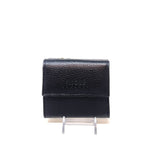 Visona Ultra Compact Trifold Wallet with Outside Zip Pocket PV-7699-BLACK - Big Bag NY