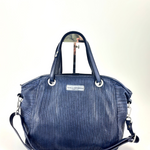 Vive La Difference - FLAMINGO MAXI DOTS Perforated Tote INK BLUE - Big Bag NY