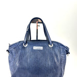 Vive La Difference - FLAMINGO MAXI DOTS Perforated Tote INK BLUE - Big Bag NY 1
