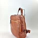 Vive La Difference FREELANCE DOTS Leather Backpack Caramel - Big Bag NY 1