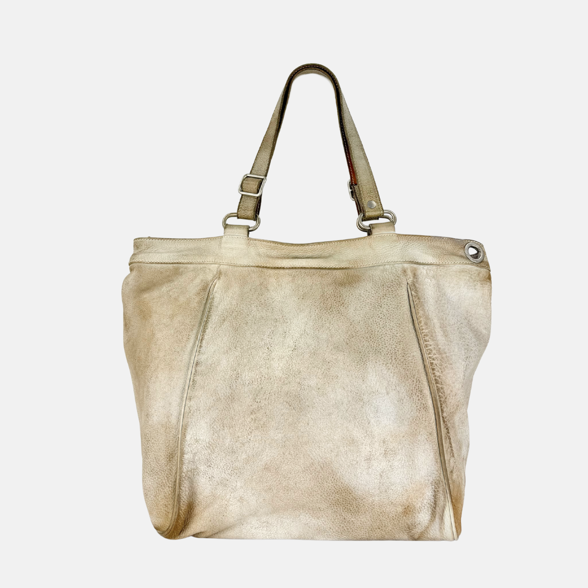 Vive La Difference Faded Large Leather Tote - Big Bag NY