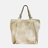 Vive La Difference Faded Large Leather Tote - Big Bag NY