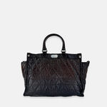 Vive La Difference Glamour Quilted Ombre Handle Tote Bag in Cocoa - Big Bag NY