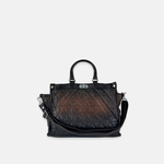 Vive La Difference Glamour Quilted Ombre Handle Tote Bag in Cocoa - Big Bag NY