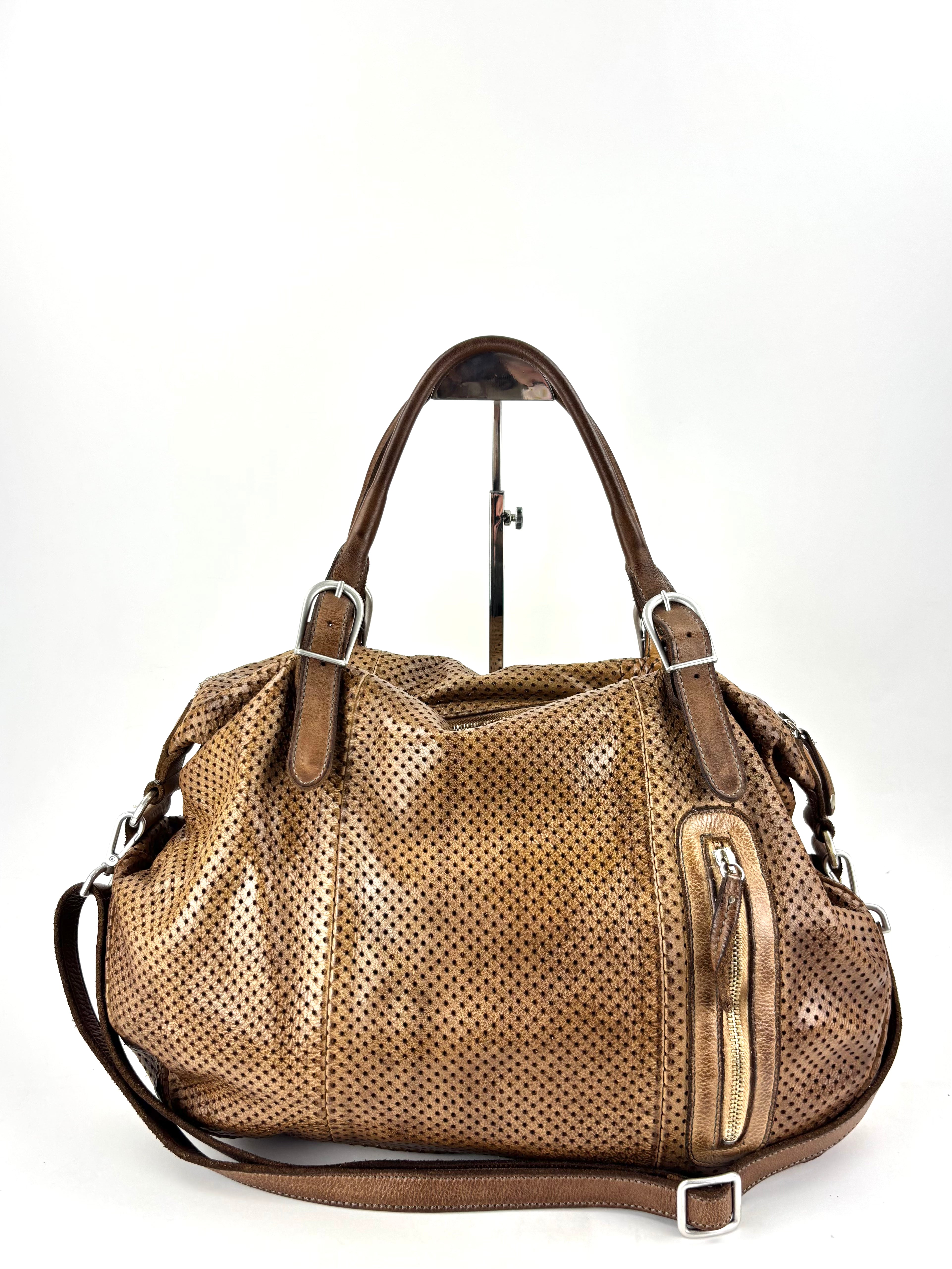 Vive La Difference KIMI DOTS Large Shoulder Bag Bamboo - Big Bag NY 3