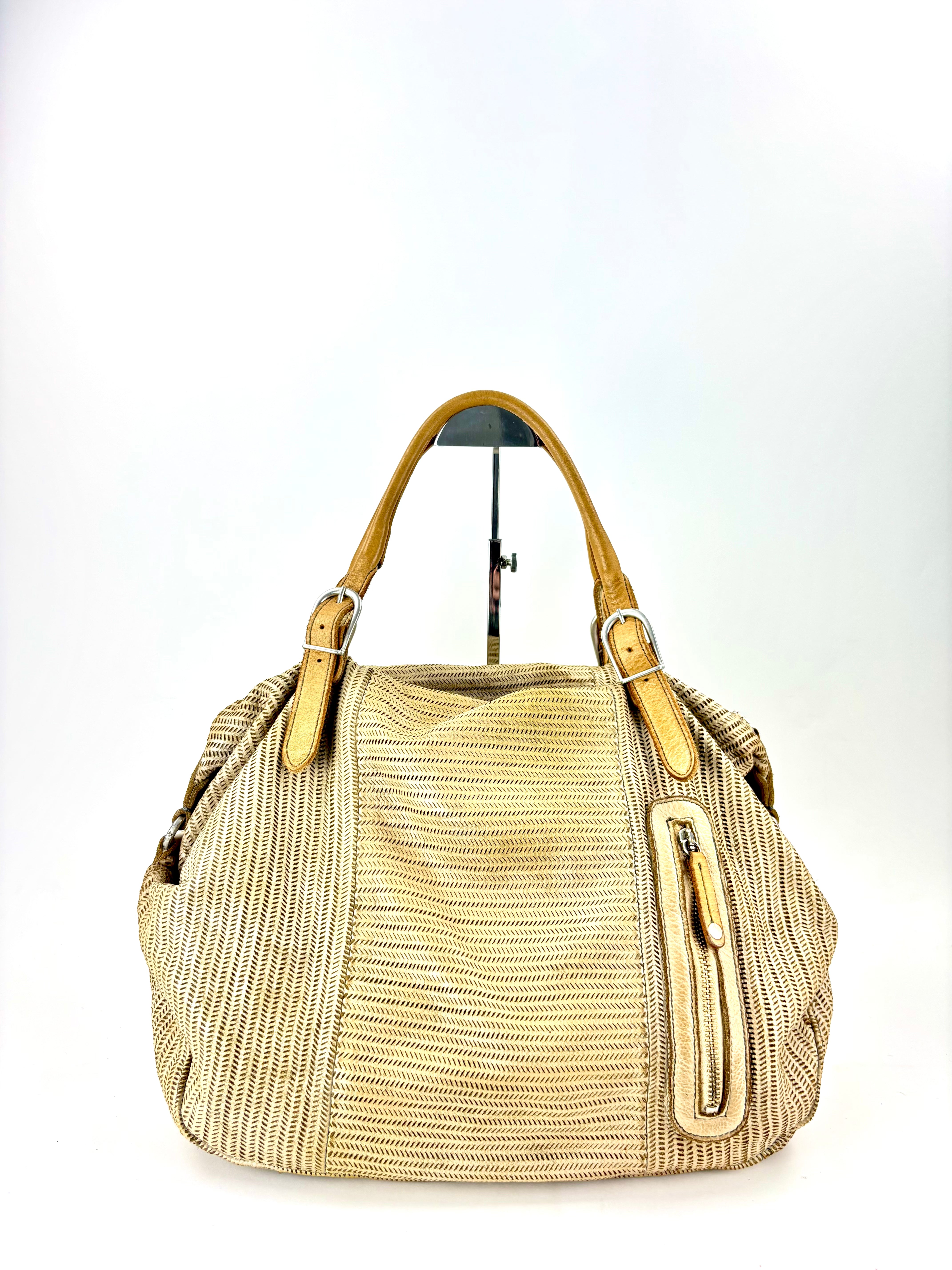 Vive La Difference KIMI V Large Shoulder Bag White RIce- Big Bag NY 