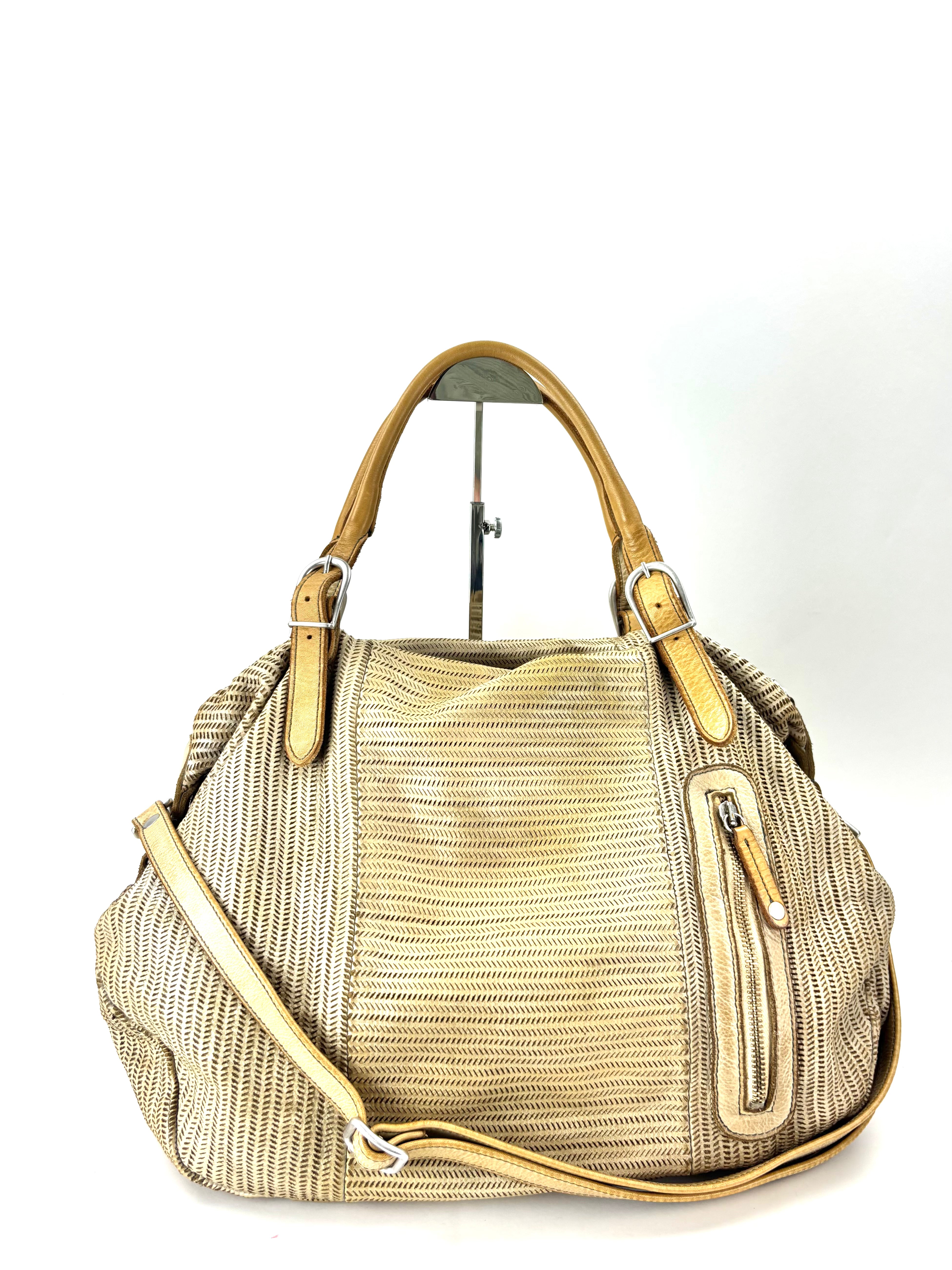 Vive La Difference KIMI V Large Shoulder Bag White RIce- Big Bag NY 2