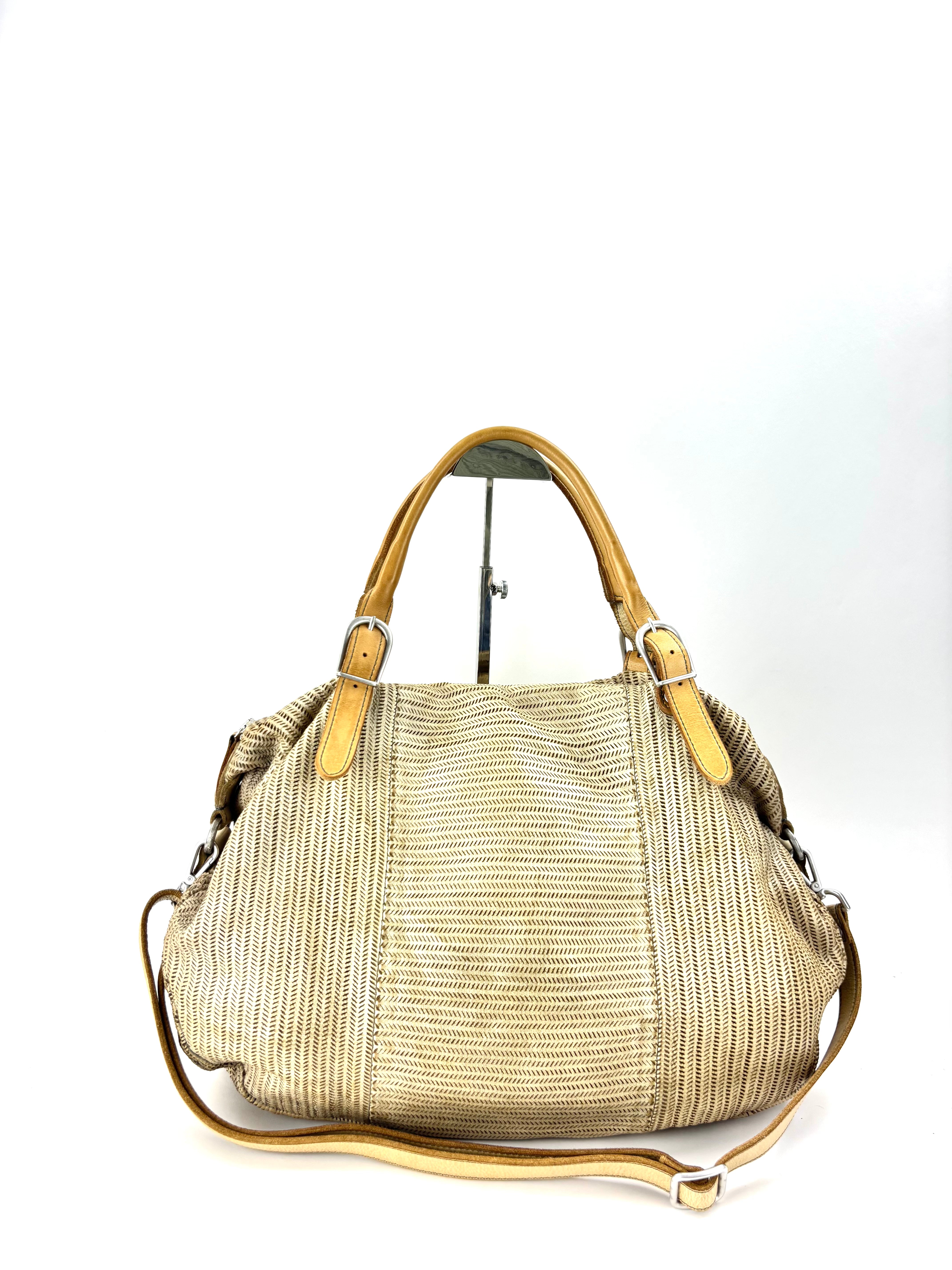 Vive La Difference KIMI V Large Shoulder Bag White RIce- Big Bag NY 5