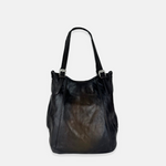 Vive La Difference Panorama Balloon Leather Tote Bag in Royal Brown - Big Bag NY