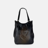 Vive La Difference Panorama Balloon Leather Tote Bag in Royal Brown - Big Bag NY