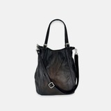Vive La Difference Panorama Balloon Leather Tote Bag in Royal Brown - Big Bag NY