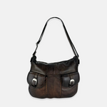 Vive La Difference Robin 2 Pocket Crossbody Bag in Cocoa Brown - Big Bag