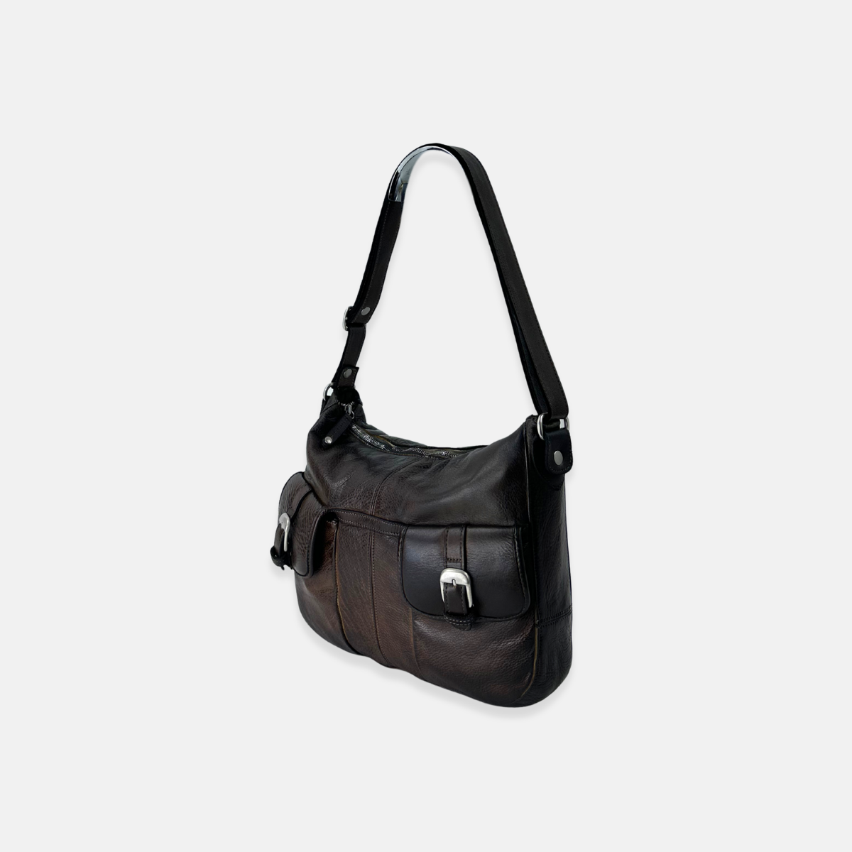 Vive La Difference Robin 2 Pocket Crossbody Bag in Cocoa Brown - Big Bag