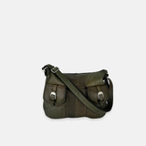 Vive La Difference Robin 2 Pocket Crossbody Bag in Green Stone - Big Bag