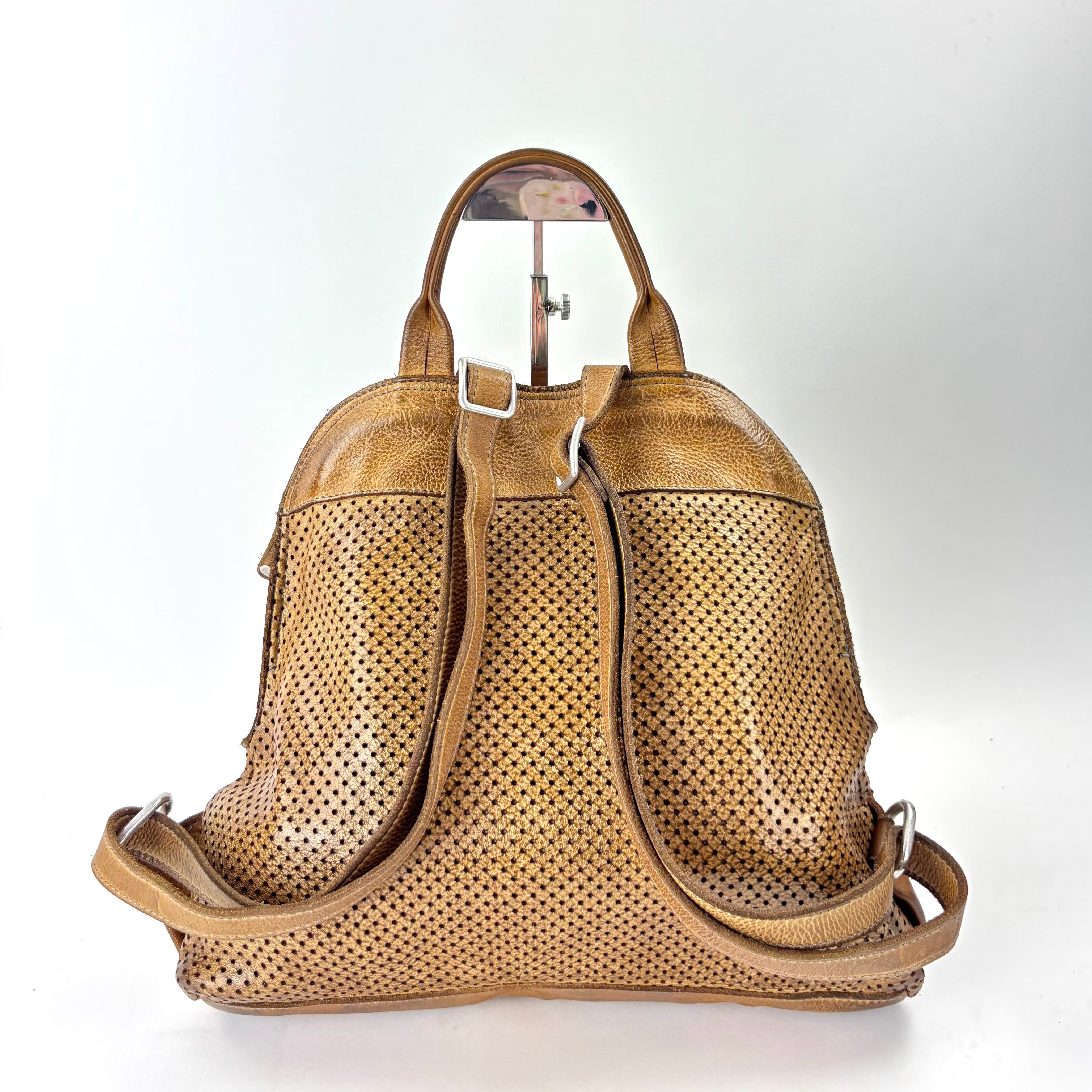 Vive La Difference SUDEST DOTS Leather Backpack Bamboo -Big Bag NY 2