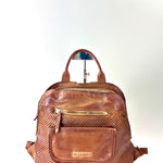 Vive La Difference SUDEST DOTS Leather Backpack CARAMEL - Big Bag NY