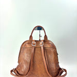 Vive La Difference SUDEST DOTS Leather Backpack CARAMEL - Big Bag NY 1