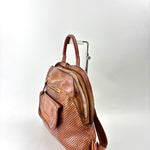 Vive La Difference SUDEST DOTS Leather Backpack CARAMEL - Big Bag NY 2