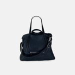 Vive La Difference Two Tone Double Handle Tote Bag in Washed Indigo - Big Bag NY