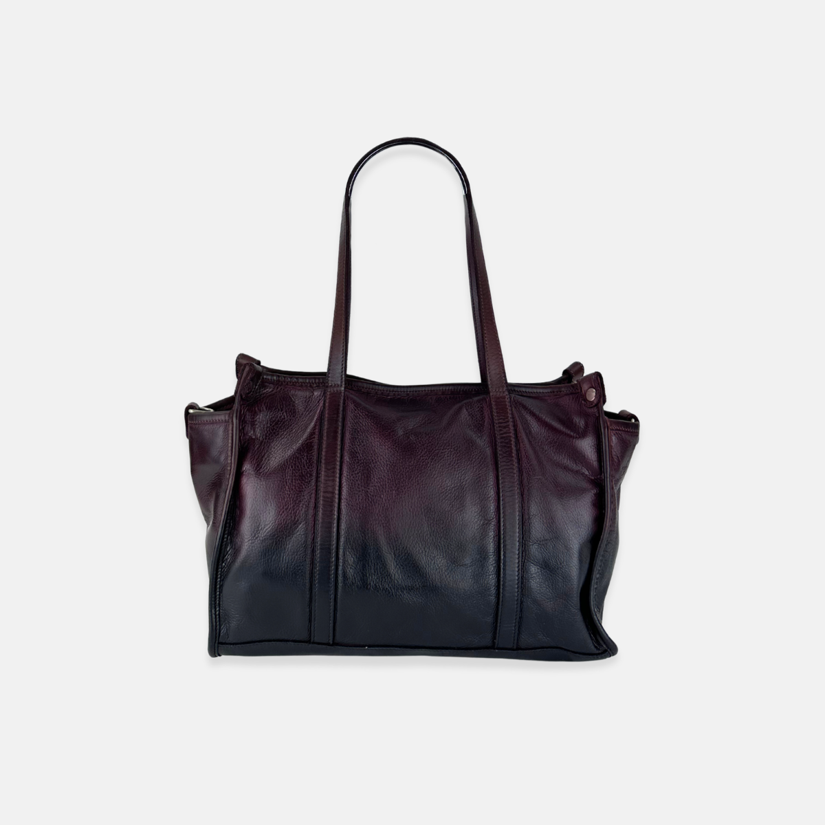 Vive La Difference VLD Winter Ombre Shoulder Tote Bag in Burgundy - Big Bag NY