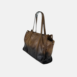 Vive La Difference VLD Winter Ombre Shoulder Tote Bag in Noce Brown - Big Bag NY