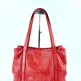 Vive La Difference WINGS Perforated Leather multi compartment Tote CORAL - Big Bag NY