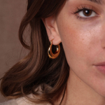 Waekura Milo gold hoop earrings - Big Bag NY