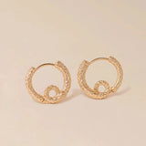 Waekura Mira mini hammered hoop earrings-  Big Bag NY
