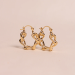Waekura Simone hoop gold earrings - Big Bag NY