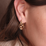 Waekura Simone hoop gold earrings - Big Bag NY