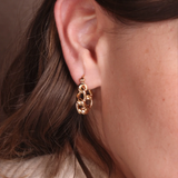 Waekura Simone hoop gold earrings - Big Bag NY