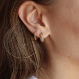 Waekura Yago gold hoop earrings - Big Bag NY