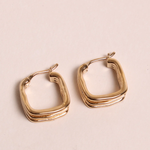 Waekura Yago gold hoop earrings - Big Bag NY