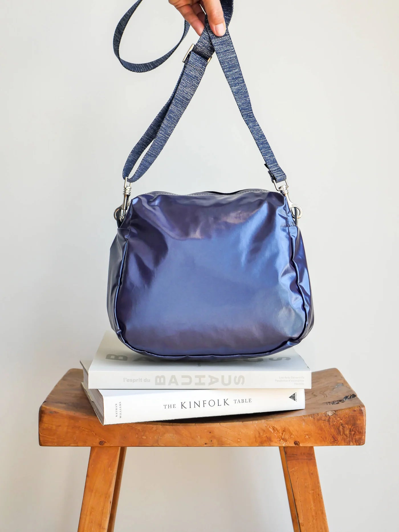 Brontibay Westside Glam Crossbody Bag in Sapphire- Big Bag NY