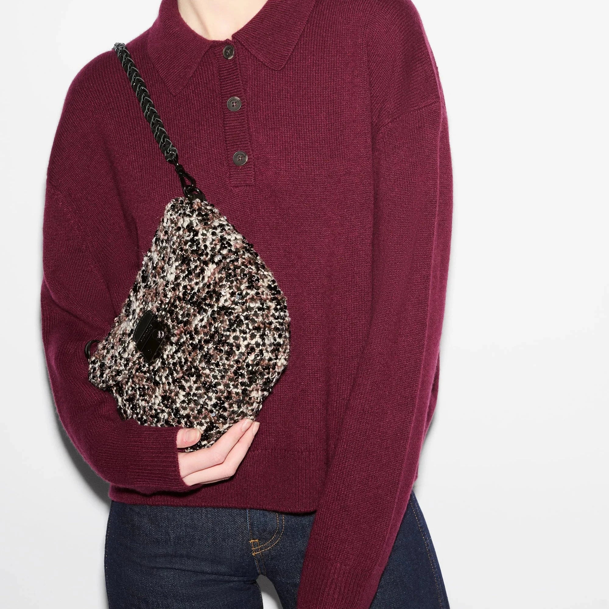 Winter Boucle Crosby Lock Saddle - Big Bag NY