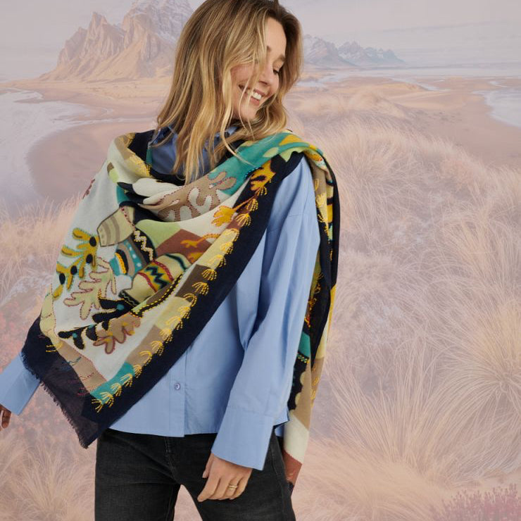 Storiatipic Andrea Wool Scarf - Big Bag NY