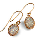 Ithil Gold Set Druzy Earrings - Big Bag NY