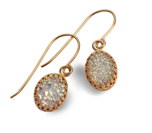 Ithil Gold Set Druzy Earrings - Big Bag NY