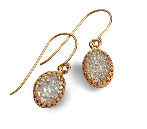 Ithil Gold Set Druzy Earrings - Big Bag NY
