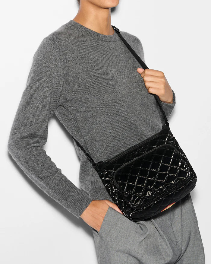 Metro Scout Deluxe Crossbody in Liquid Black - Big Bag NY