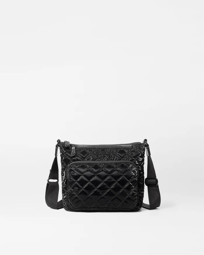 Metro Scout Deluxe Crossbody in Liquid Black - Big Bag NY