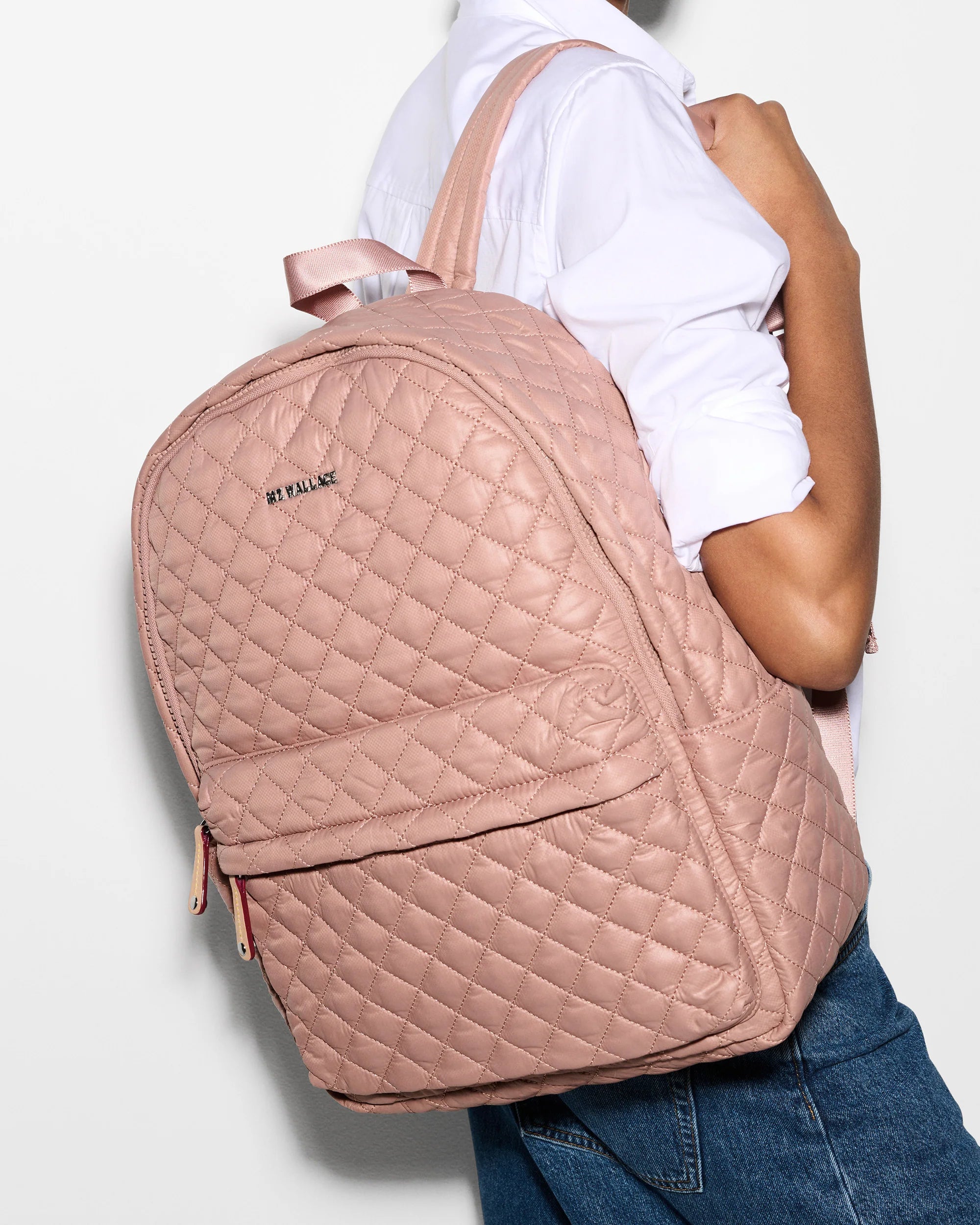 MZ Wallace Metro Backpack Deluxe Dusty Rose - Big Bag NY