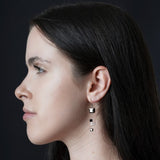 Miravidi Cube Earrings Grey Black - Big Bag NY