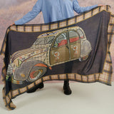 Storiatipic Franca Wool Blend Scarf in Marine - Big Bag NY