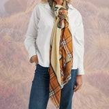 Storiatipic Franca Wool Blend Scarf in Beige - Big Bag NY