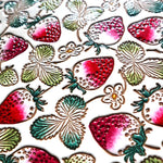 Strawberries Gamasatsu Square Billfold with Clasp - Big Bag NY