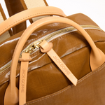 Jack Gomme LAMI Linen Backpack in Havana - Big Bag NY