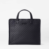 MZ Wallace Medium Woven Box Tote Black - Big Bag NYC