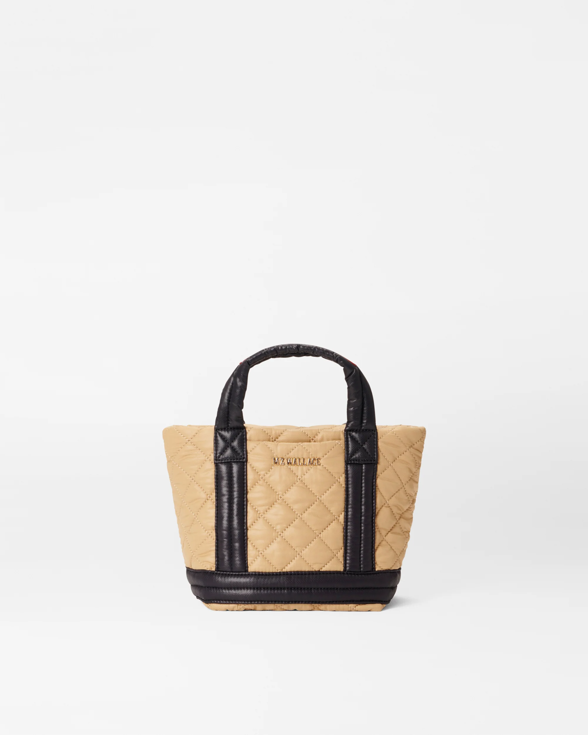 MZ Wallace Mini Empire Tote in Camel and Black - Big Bag NY